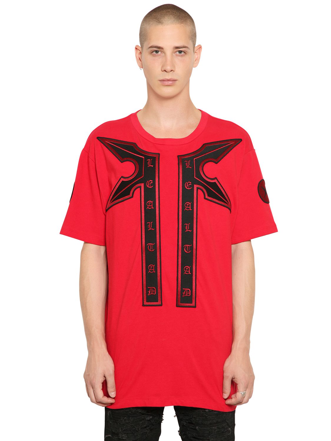 marcelo burlon county of milan t-shirt in jersey di cotone con applicazioni rosso/nero uomo abbigliamento,marcelo burlon cover s7 edge,online shop,degno,Fresco a Buon Mercato Marcelo Burlon County Of Milan-Uomo Abbigliamento-T-Shirt Vendita Online | Rivenditori Italia Marcelo Burlon County Of Milan-Uomo Abbigliamento-T-Shirt - Grande Sconto Nel Nostro Negozio