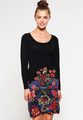 Desigual LINDA - Vestito di maglina black Donna Abbigliamento Vestiti,borsa double face,stivaletti desigual saldi,roma negozi,Fresco a Buon Mercato Desigual-Donna Abbigliamento-Vestiti Vendita Online | Rivenditori Italia Desigual-Donna Abbigliamento-Vestiti - Grande Sconto Nel Nostro Negozio